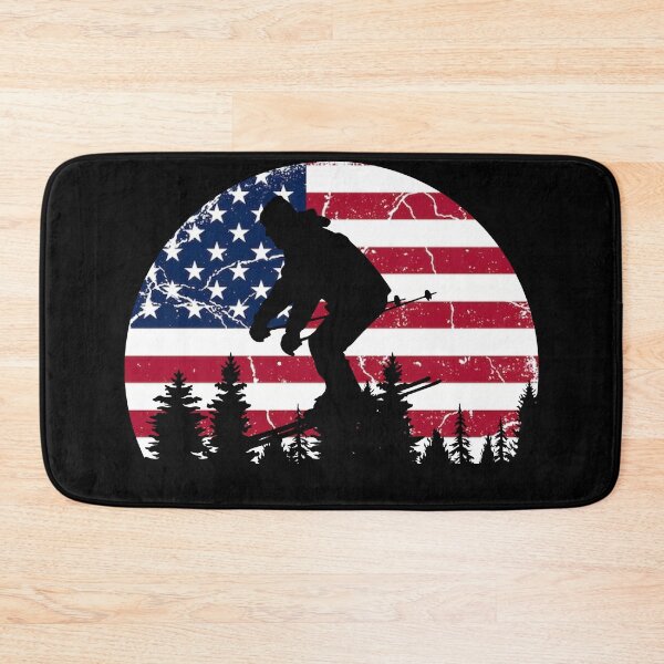 Item preview, Ski US American Flag - Skiing Mountain  designed and sold by Smix Pixels.