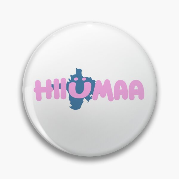 Item preview, Hiiumaa - island with smiley, blue - pink :) designed and sold by rogueravenart.