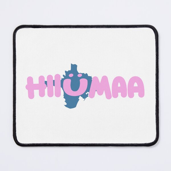 Item preview, Hiiumaa - island with smiley, blue - pink :) designed and sold by rogueravenart.