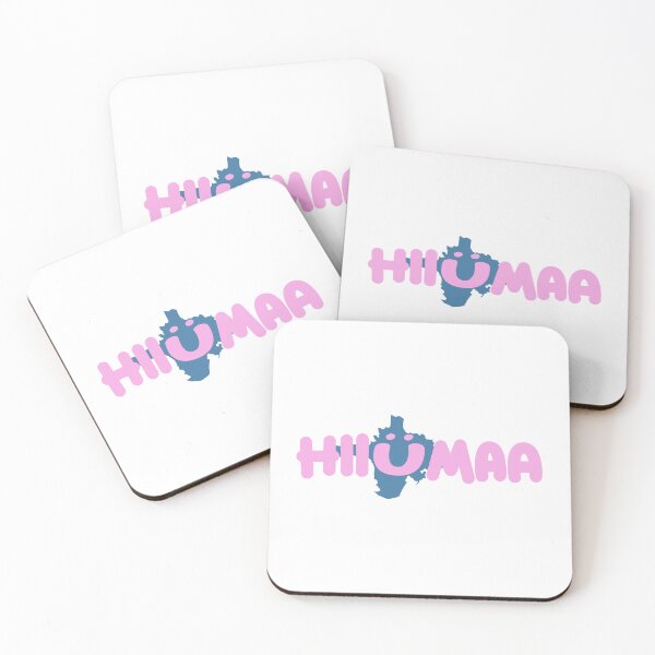 Item preview, Hiiumaa - island with smiley, blue - pink :) designed and sold by rogueravenart.
