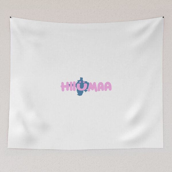 Item preview, Hiiumaa - island with smiley, blue - pink :) designed and sold by rogueravenart.