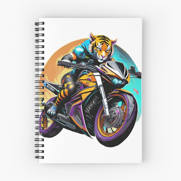 Item preview, Tiger on a Motorcycle designed and sold by BADESIGNZZ.
