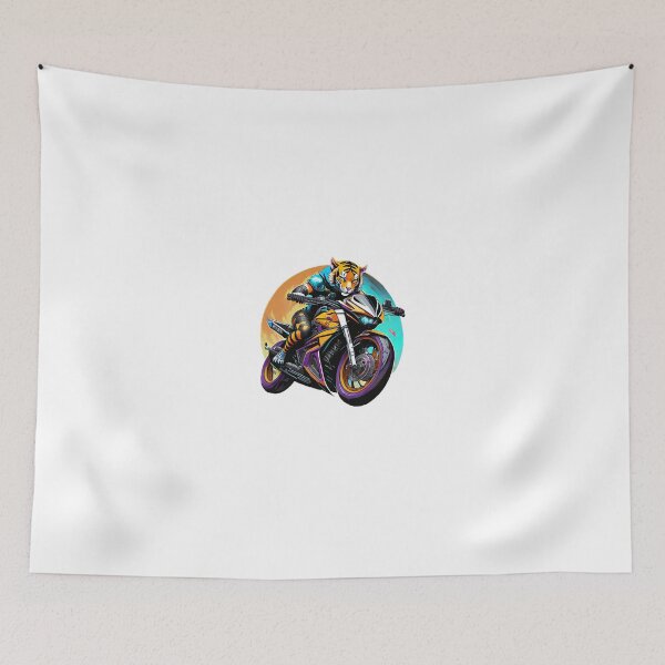 Item preview, Tiger on a Motorcycle designed and sold by BADESIGNZZ.