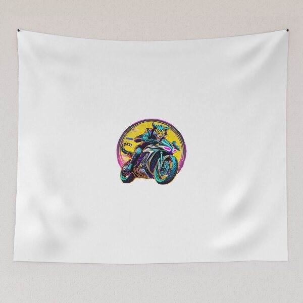 Item preview, Tiger racing on his motorcycle designed and sold by BADESIGNZZ.