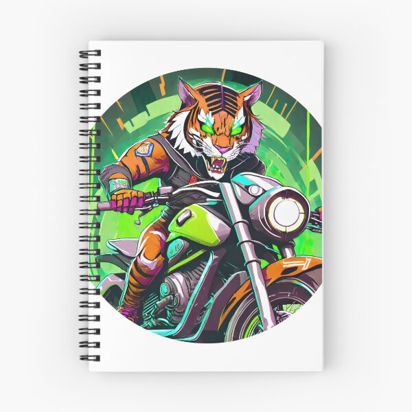 Item preview, Tiger riding a Motorcycle designed and sold by BADESIGNZZ.
