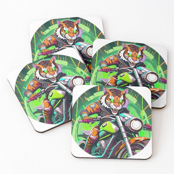 Item preview, Tiger riding a Motorcycle designed and sold by BADESIGNZZ.
