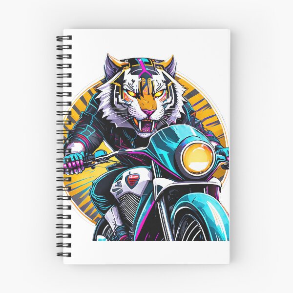 Item preview, Wild tiger on a Scrambler designed and sold by BADESIGNZZ.