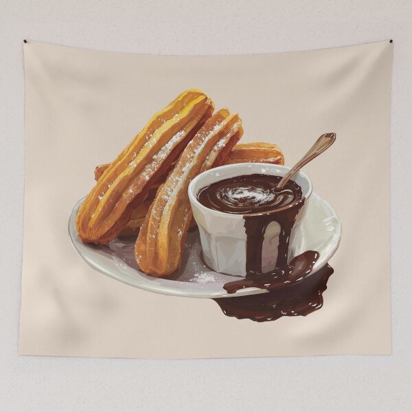 Item preview, Churros With Chocolate Dipping Sauce designed and sold by Alicia Chee.