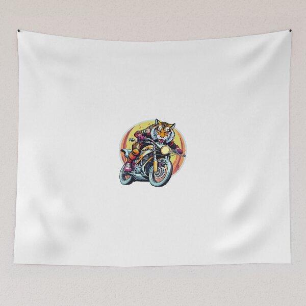 Item preview, A Tiger. On a Motorcycle designed and sold by BADESIGNZZ.