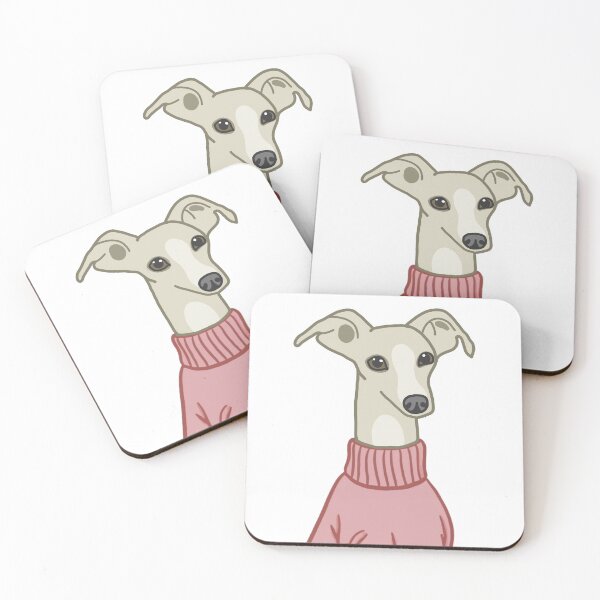 Item preview, Cute beige Greyhound  designed and sold by Cinnamonbon.