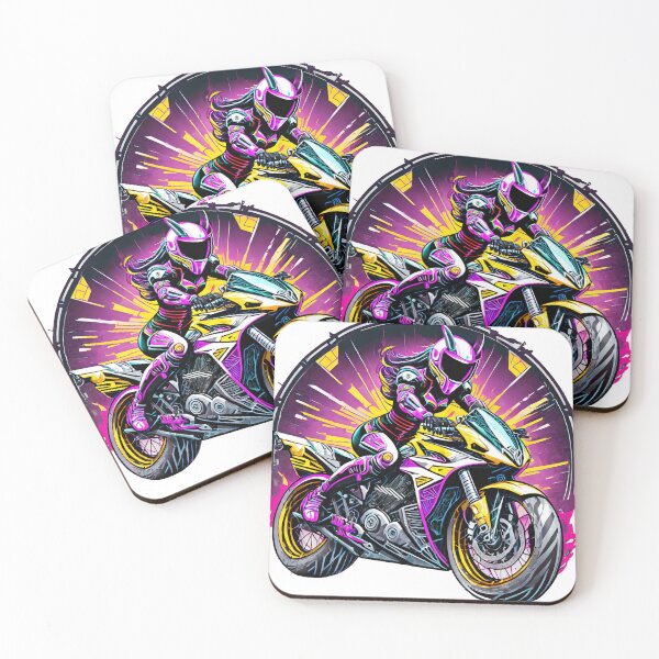 Item preview, purple bikergirl designed and sold by BADESIGNZZ.