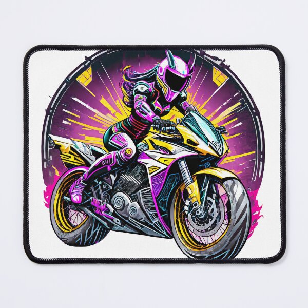 Item preview, purple bikergirl designed and sold by BADESIGNZZ.