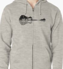 Natur Gitarre Kapuzenjacke