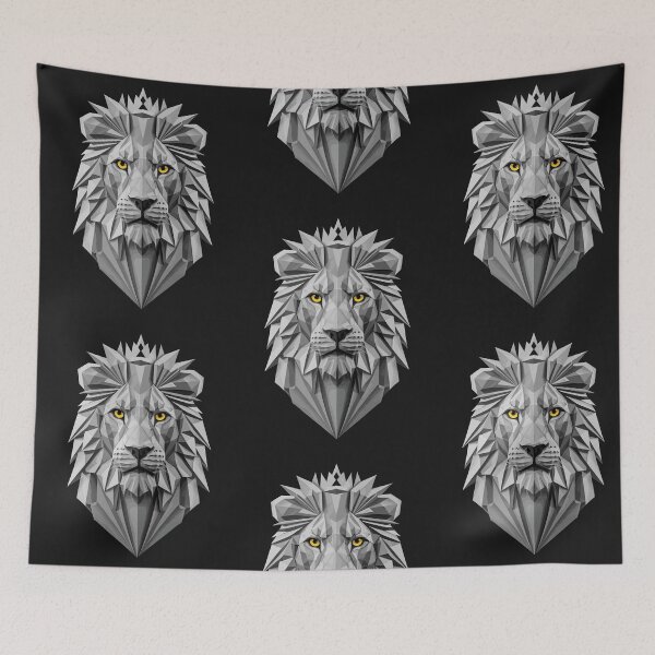 Item preview, Lion / Pixelated The King of The Jungle Art designed and sold by Psycho-Crazy.