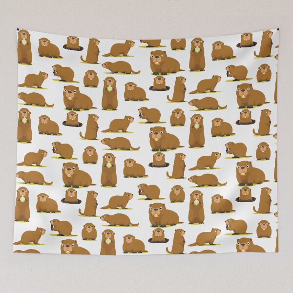 Item preview, Groundhog Marmot Woodchuck Cartoon Set designed and sold by SUPERHERON.