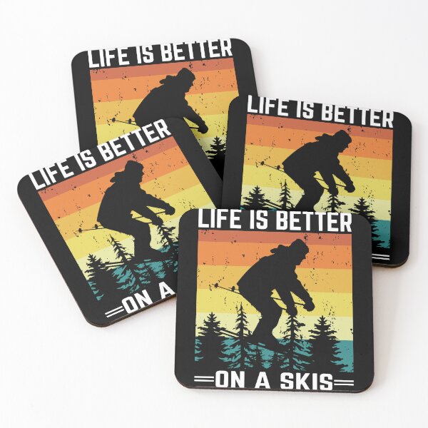 Item preview, Life Is Better On A Skis Retro Vintage  designed and sold by Smix Pixels.