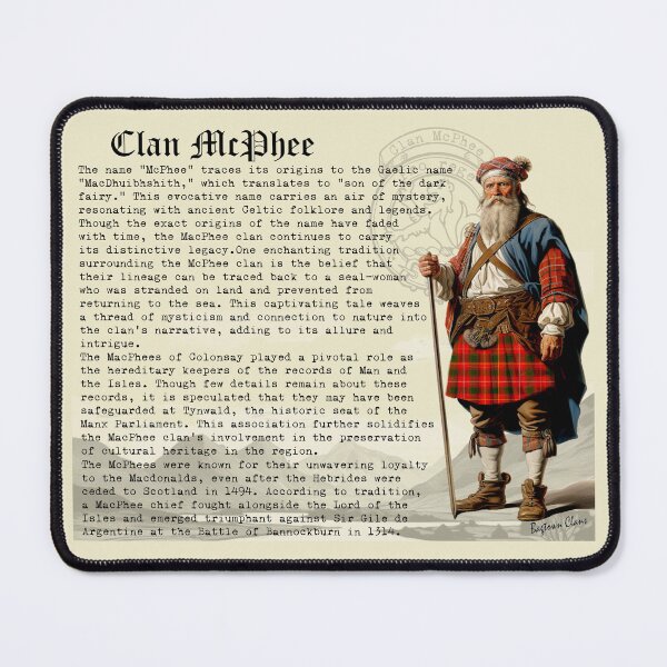 Item preview, McPhee Scottish Clan History designed and sold by BagTown Clans.