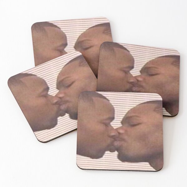 Item preview, 2 black guys kissing designed and sold by Cool blue guy  With sunglasses.