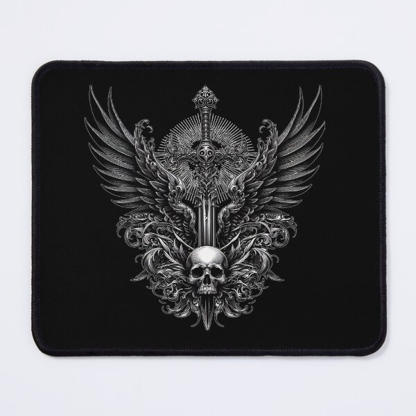 Item preview, Minimalist Dark Gothic: Winged Sword by Gothic designed and sold by DarkAmbient.