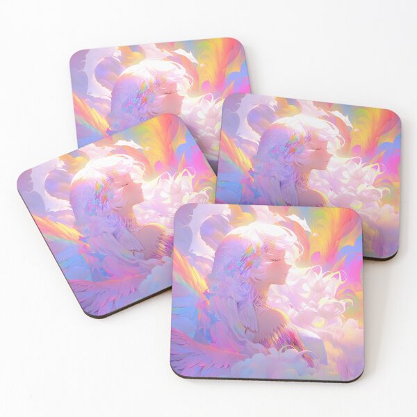 Item preview, Pastel Psychedelic Fantasy Angel Anime Girl designed and sold by bubblegoth.