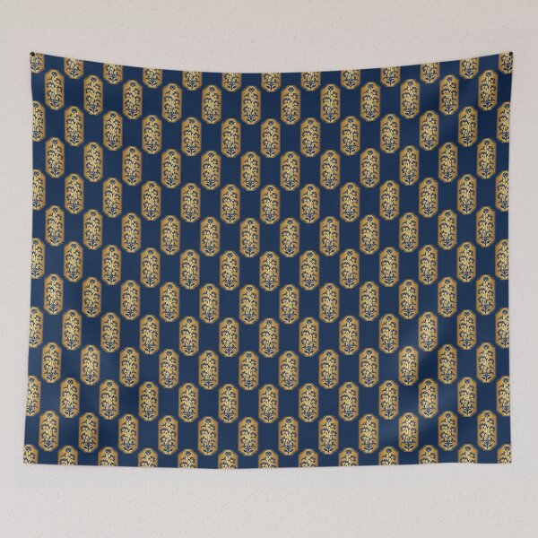 Item preview, Metallic gold blue flower book cover style #11 designed and sold by JosephinFelicia.