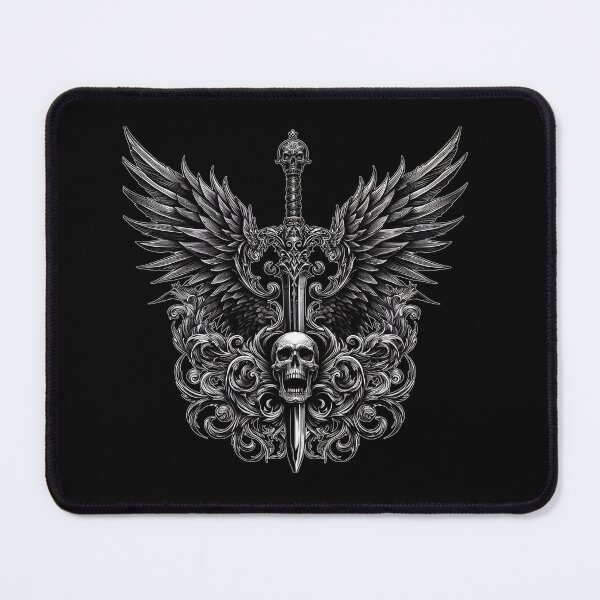 Item preview, Minimalist Dark Gothic: Winged Sword by Gothic designed and sold by DarkAmbient.