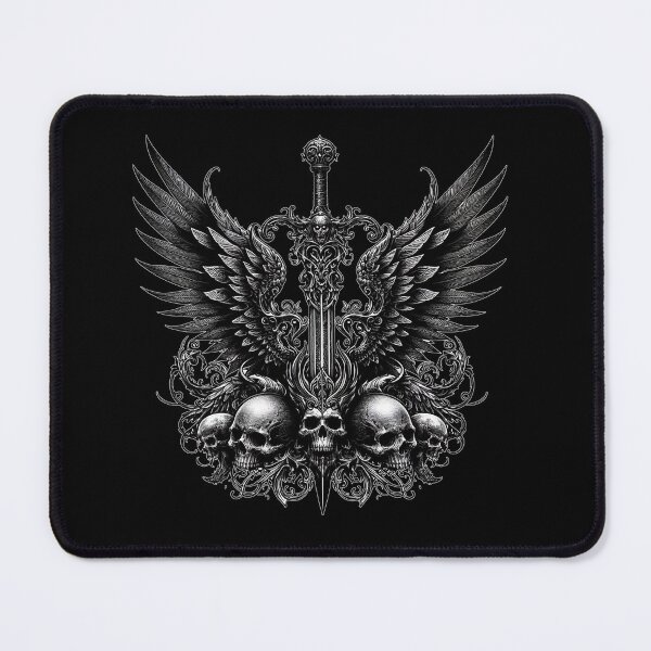 Item preview, Minimalist Dark Gothic: Winged Sword by Gothic designed and sold by DarkAmbient.