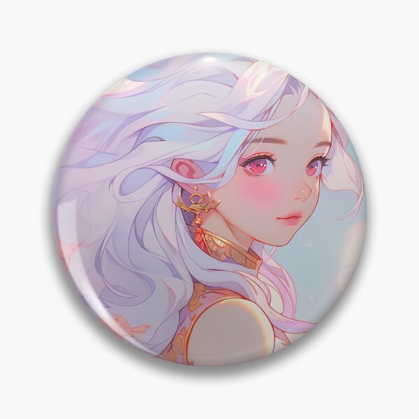 Item preview, Silver Haired Whimsical Cloud Cheongsam Anime Girl designed and sold by bubblegoth.