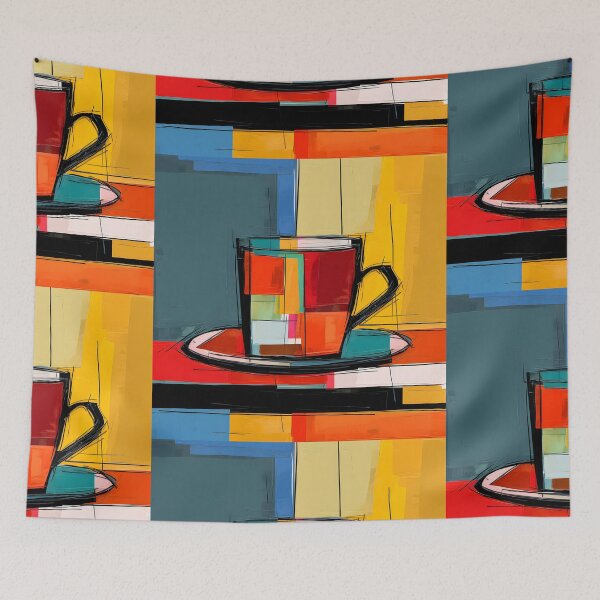 Item preview, Espresso Dreams in Abstract Expressionism, Cubism, and Pop Art- A Visual Odyssey of Aromas and Artistry designed and sold by OlfactoART Studio.