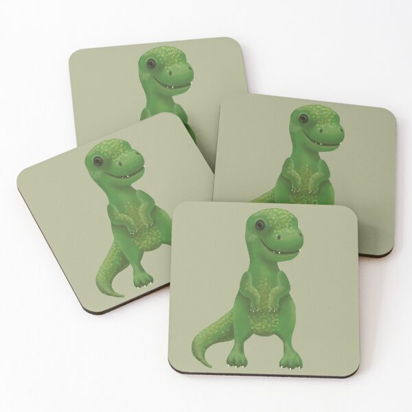 Item preview, T rex - cute green dinosaur  designed and sold by loravaria.