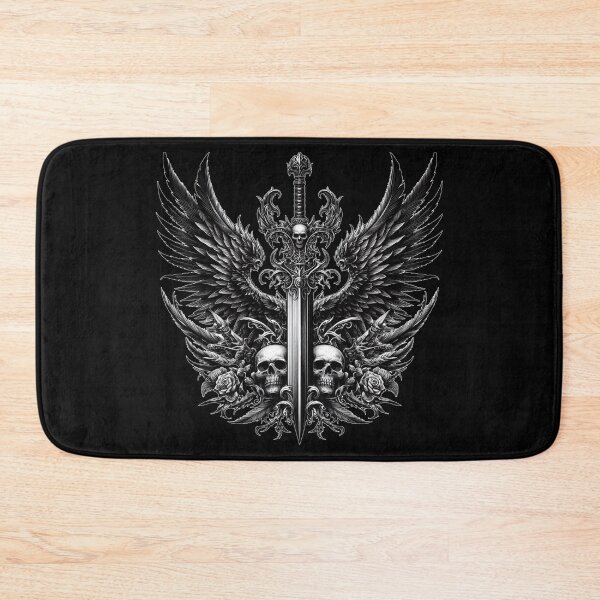 Item preview, Minimalist Dark Gothic: Winged Sword by Gothic designed and sold by DarkAmbient.
