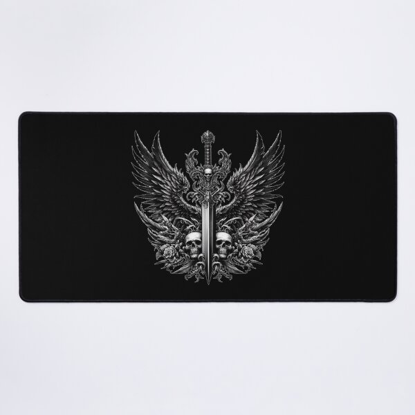 Item preview, Minimalist Dark Gothic: Winged Sword by Gothic designed and sold by DarkAmbient.
