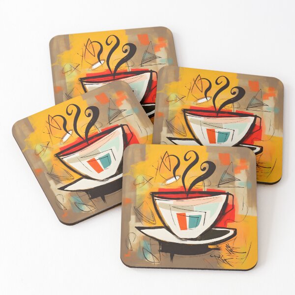 Item preview, Cubist Beans, Pop Art Dreams- Abstract Fusion of Flavors and Forms designed and sold by OlfactoART Studio.