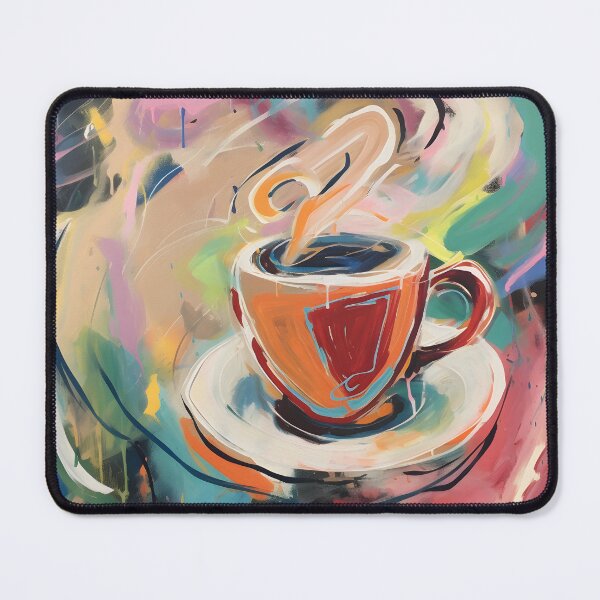 Item preview, Pulsating Beans Abstract Expressionism, Cubism, and Pop Art- Exploring the Energetic Palette of Coffee Culture designed and sold by OlfactoART Studio.