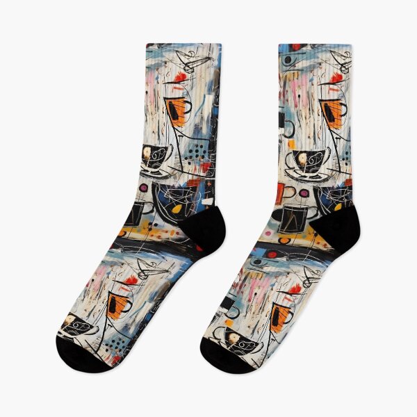 Item preview, Contemporary Sips- Relishing Coffee's Nuances in Artistic Harmony Abstract Expressionism, Cubism and Pop Art designed and sold by OlfactoART Studio.