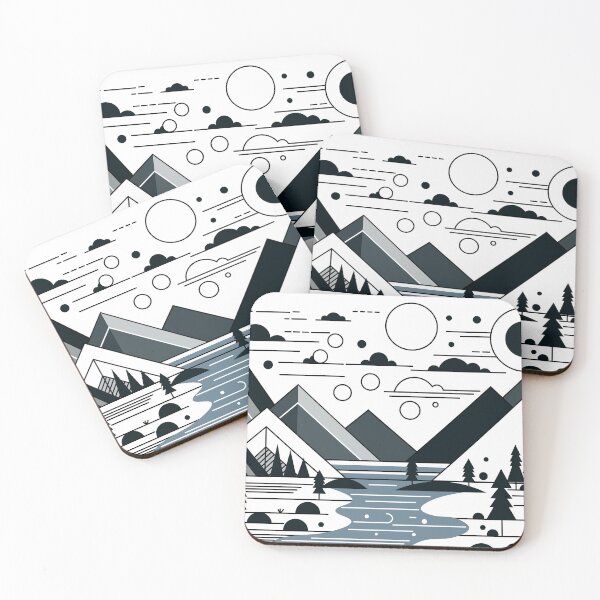 Item preview, Monochrome Mountain Bliss designed and sold by RyanBelandres.
