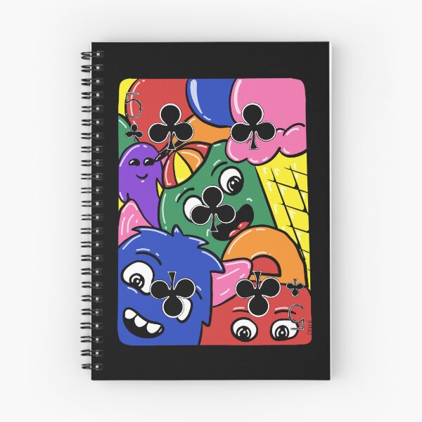 Item preview, 5 of Clubs Doodle Card designed and sold by caseybcreations.