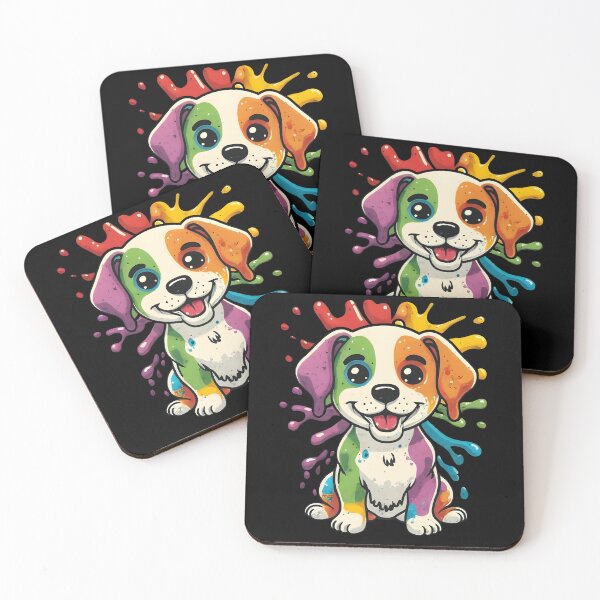 Item preview, Lindo Doggo con un vibrante toque de color designed and sold by FurNation.