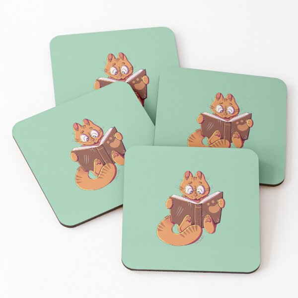 Item preview, Reading Orange Tabby Cat designed and sold by skybluekitty.