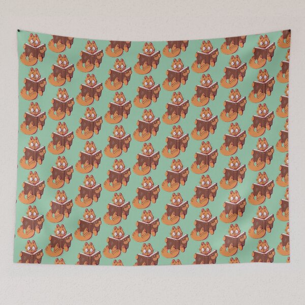 Item preview, Reading Orange Tabby Cat designed and sold by skybluekitty.