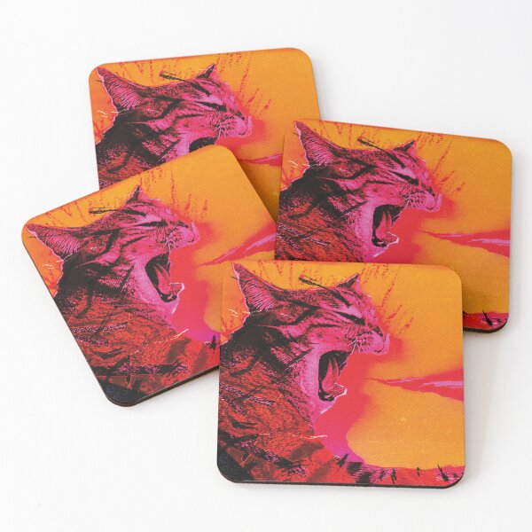 Item preview, Fire-Breathing Energetic Cat designed and sold by Zilo Arts.
