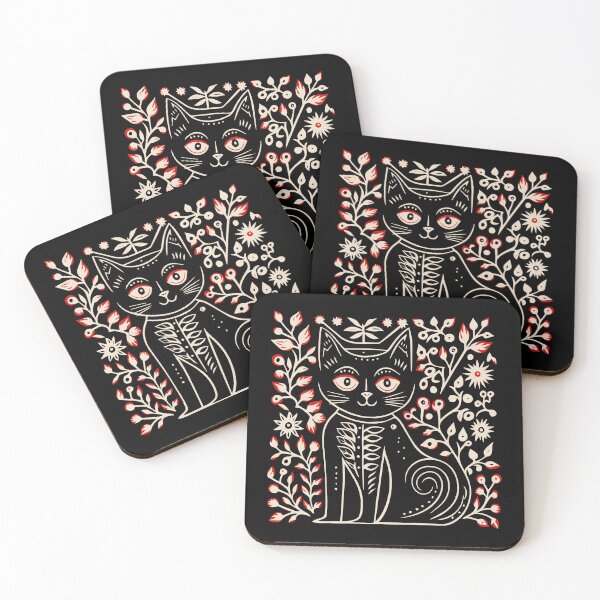 Item preview, Lino Cut Cat designed and sold by Texterns.