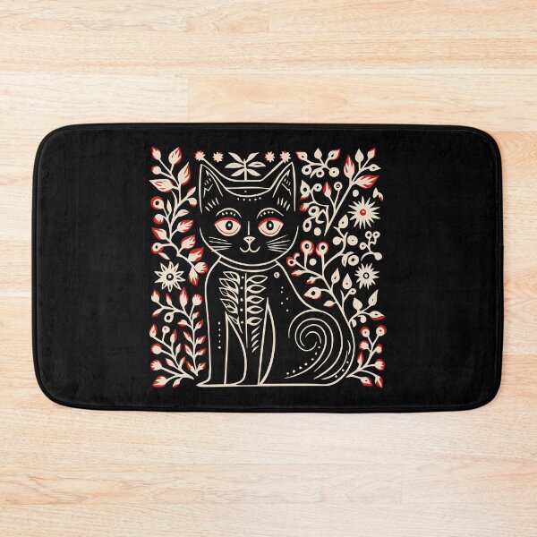 Item preview, Lino Cut Cat designed and sold by Texterns.