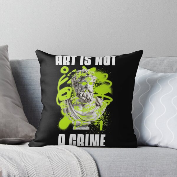 Item preview, Art is not a crime | Roman Bust & Greek Graffiti Sculpture     designed and sold by kahossa93.