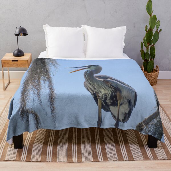Item preview, Great Blue Heron with open mouth designed and sold by Zina Stromberg.