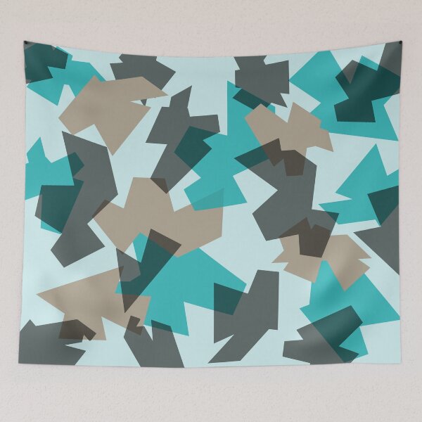 Item preview, Camo camouflage Teal and Brown designed and sold by Quooki.