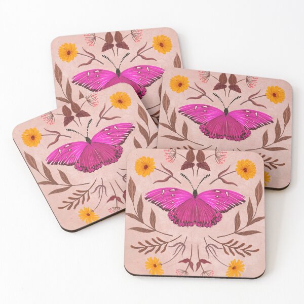 Item preview, Blossoming Butterfly Cottagecore: Whimsical Garden with Calendula, Daisies, and Red Valerian designed and sold by Jean-Pham.
