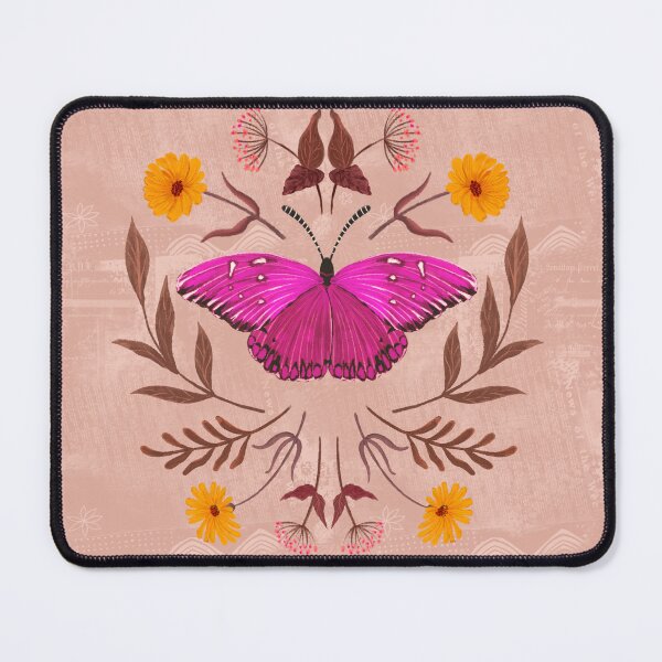 Item preview, Blossoming Butterfly Cottagecore: Whimsical Garden with Calendula, Daisies, and Red Valerian designed and sold by Jean-Pham.