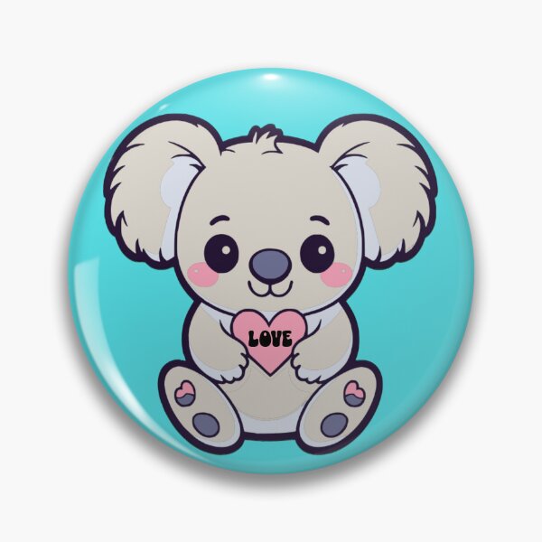 Item preview, Cute Kawaii Koala bear holding love heart designed and sold by DT creations.