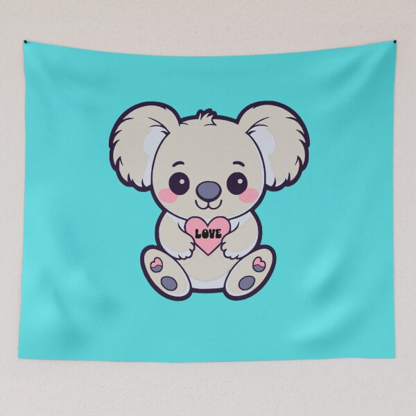 Item preview, Cute Kawaii Koala bear holding love heart designed and sold by DT creations.